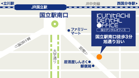 国立駅南口MAP